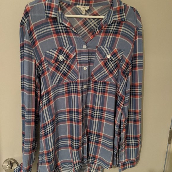 3/$30 Mendocino Oversized Plaid Shirt - Picture 1 of 5